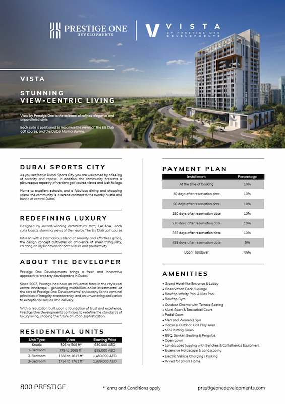 Vista - Launch Sheet