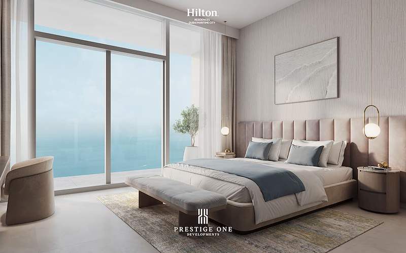 1BED_Bedroom_- Hilton Residences DMC