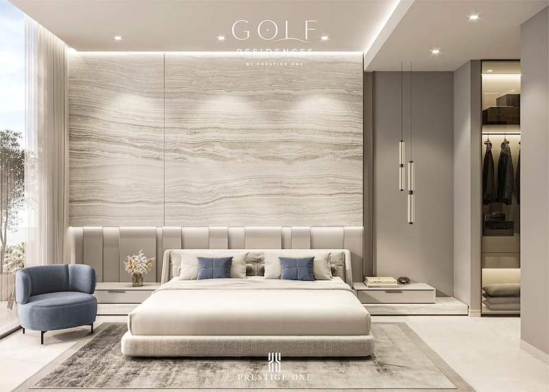 Golf Place- 1BHK- master bedroom 01