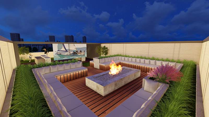 THE RESIDENCE - Ext Rood Night