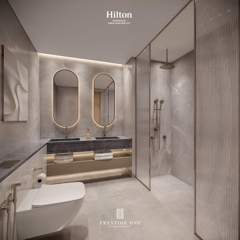 1BED_Bathroom_- Hilton Residences DMC