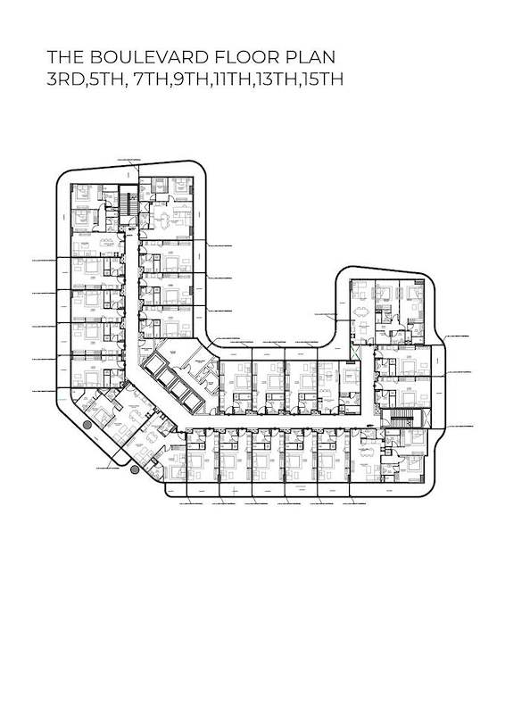 The Boulevard Floor Plan - Odd