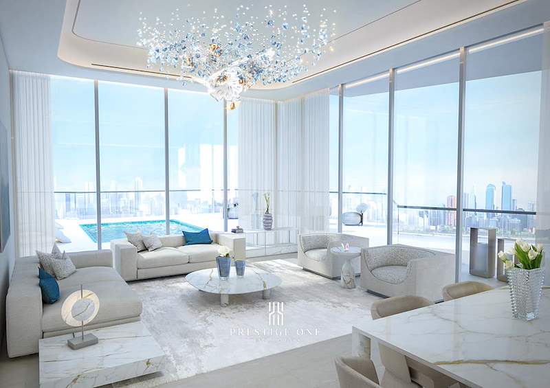 05 3-Bedroom penthouse - living dining